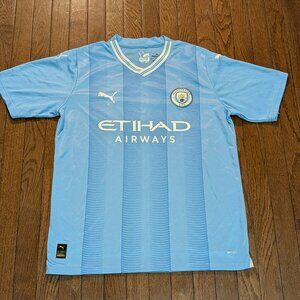 23/24 Puma Manchester City Home Jersey/Kit- Size L